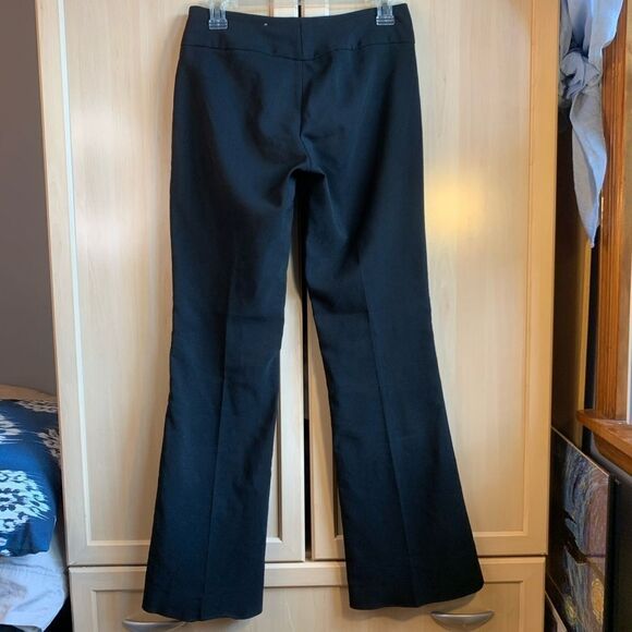 Mandee solid Black Dress Pants high waist open leg Size 3 - Picture 4 of 8